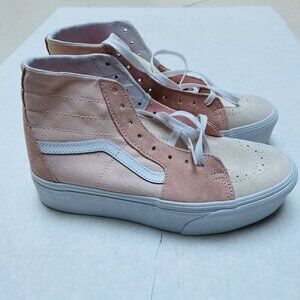 Vans SK8 Hi Tapered Platform Block Peach Sneakers Women 10 Casual Streetwear